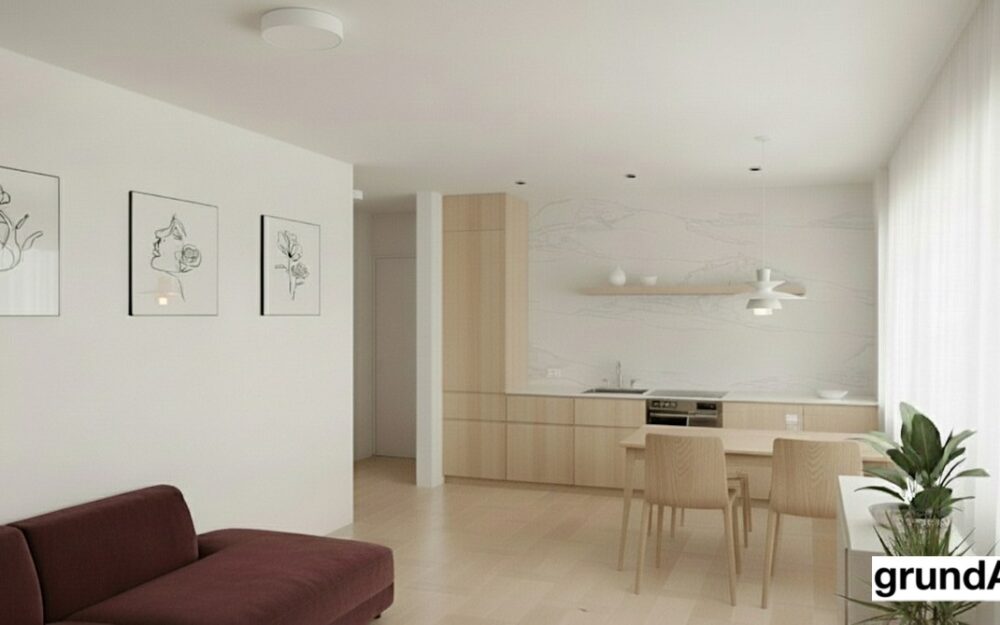 Trilocale, completamente risanato nel centro del paese di Riscone